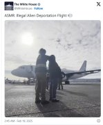 白宫发布视频:非法移民戴镣铐被驱逐